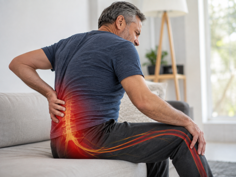 Back Pain Traveling Down the Leg: What It Could Mean